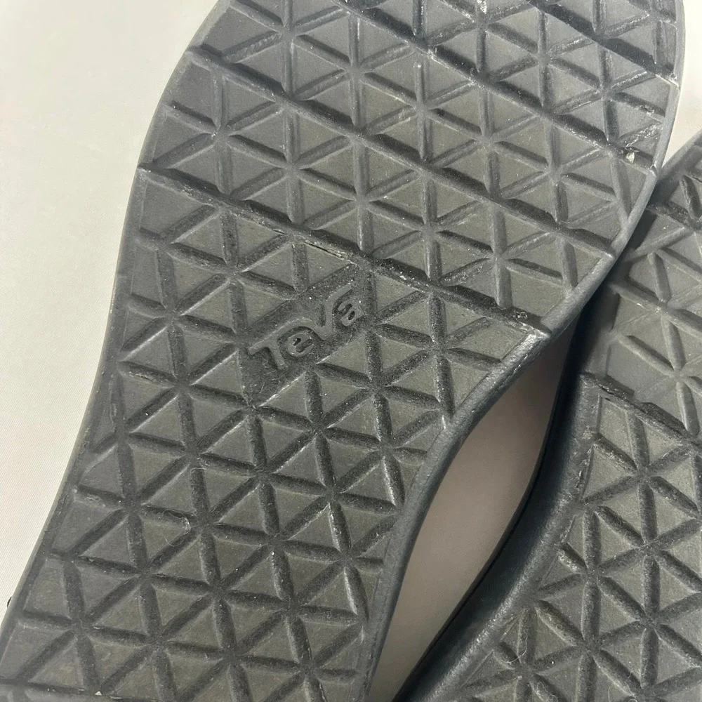Teva Voya Infinity Space Dye Sandals Womens 8 Black Strappy Slingback Hiking